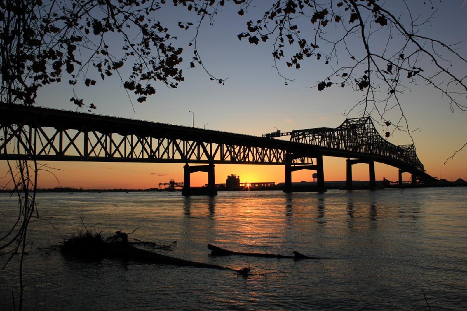 Mississippi River Bridge at Baton Rouge, Louisiana