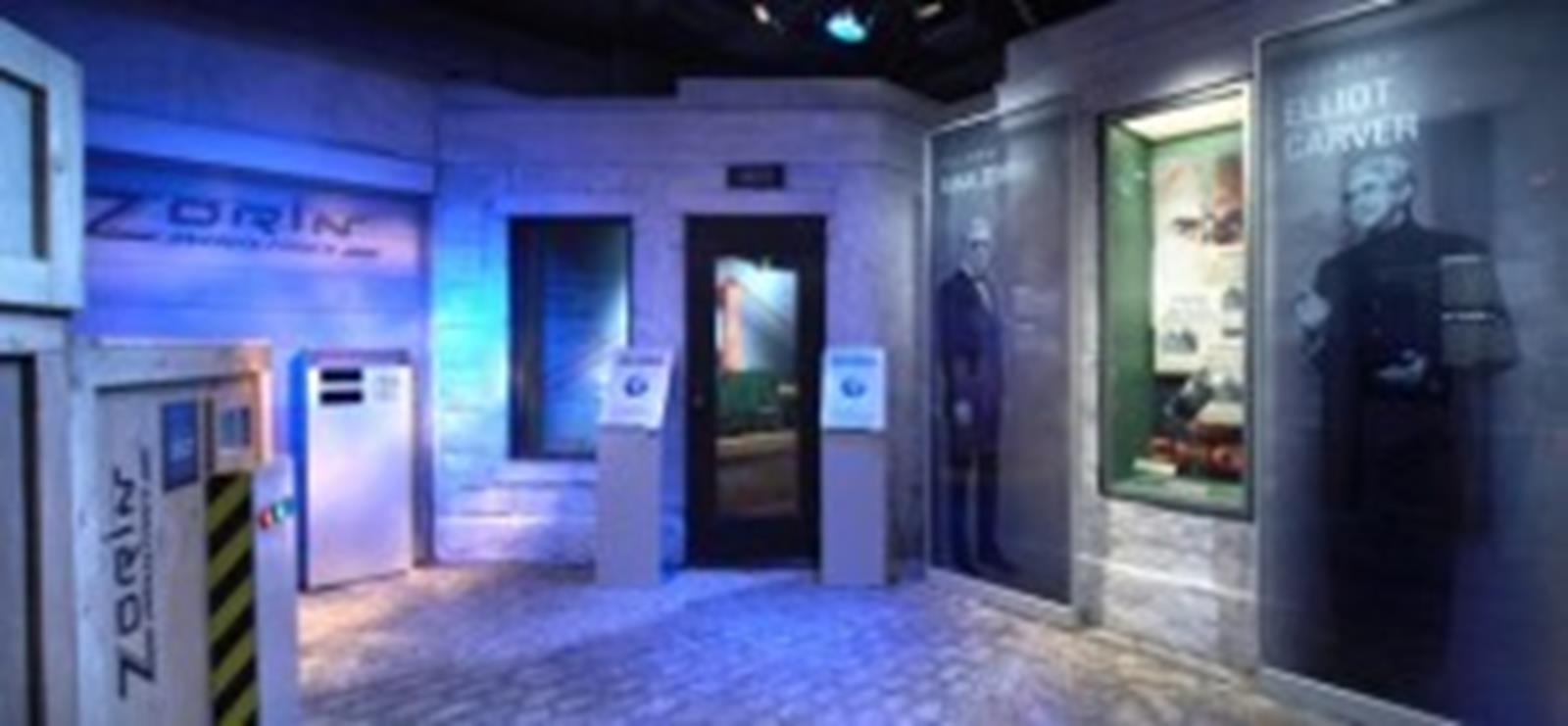 Part of the New James Bond Exhibit. International Spy Museum