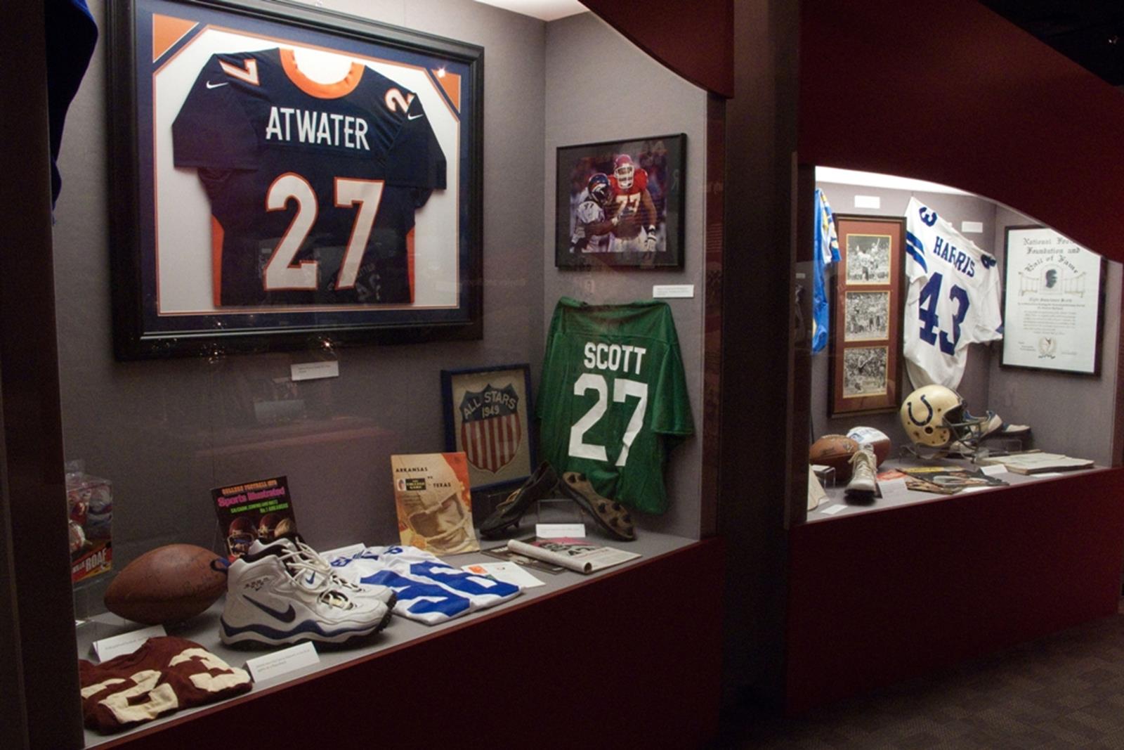 Memorabilia at Arkansas Sports Hall of Fame. Credit: Premier Travel Media.