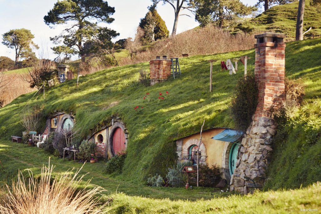 Hobbiton movie set in New Zealand 