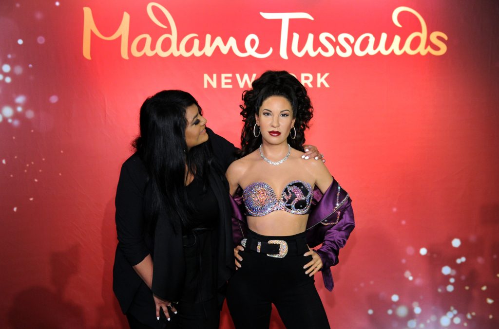 Madame Tussauds New York Hosts Selena Quintanilla's Sister for Unveiling of Late Singer's Figure in Times Square