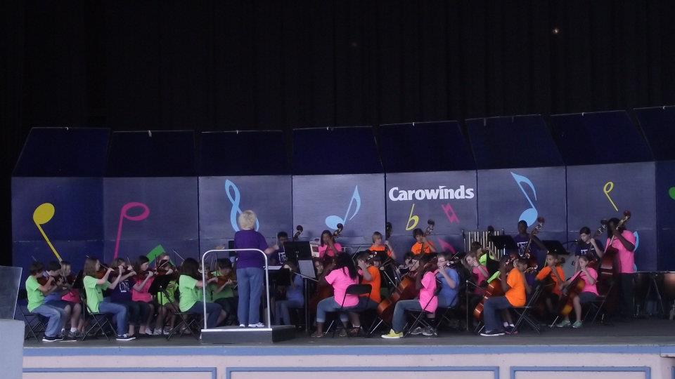The Dutchman Creek Middle School performing at Carowinds Festival of Music