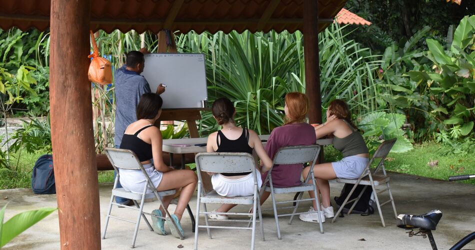 Classrooms take on a different look when studying in Costa Rica as part of a Travel For Teens language immersion program. Photo courtesy of Travel For Teens