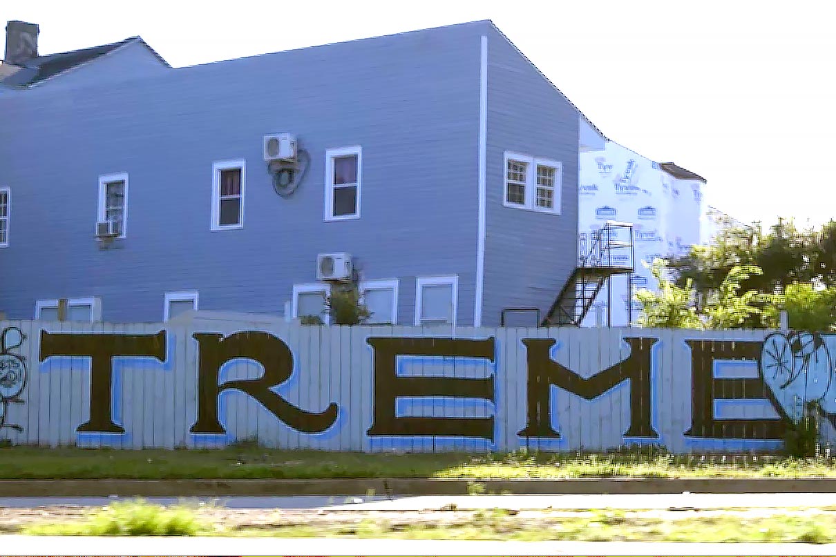 The historic neighborhood Tremé located in the French Quarter of New Orleans
