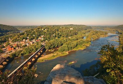 Harpers Ferry WV and Potomac River Overlook. photo credit Nocolas Raymond 